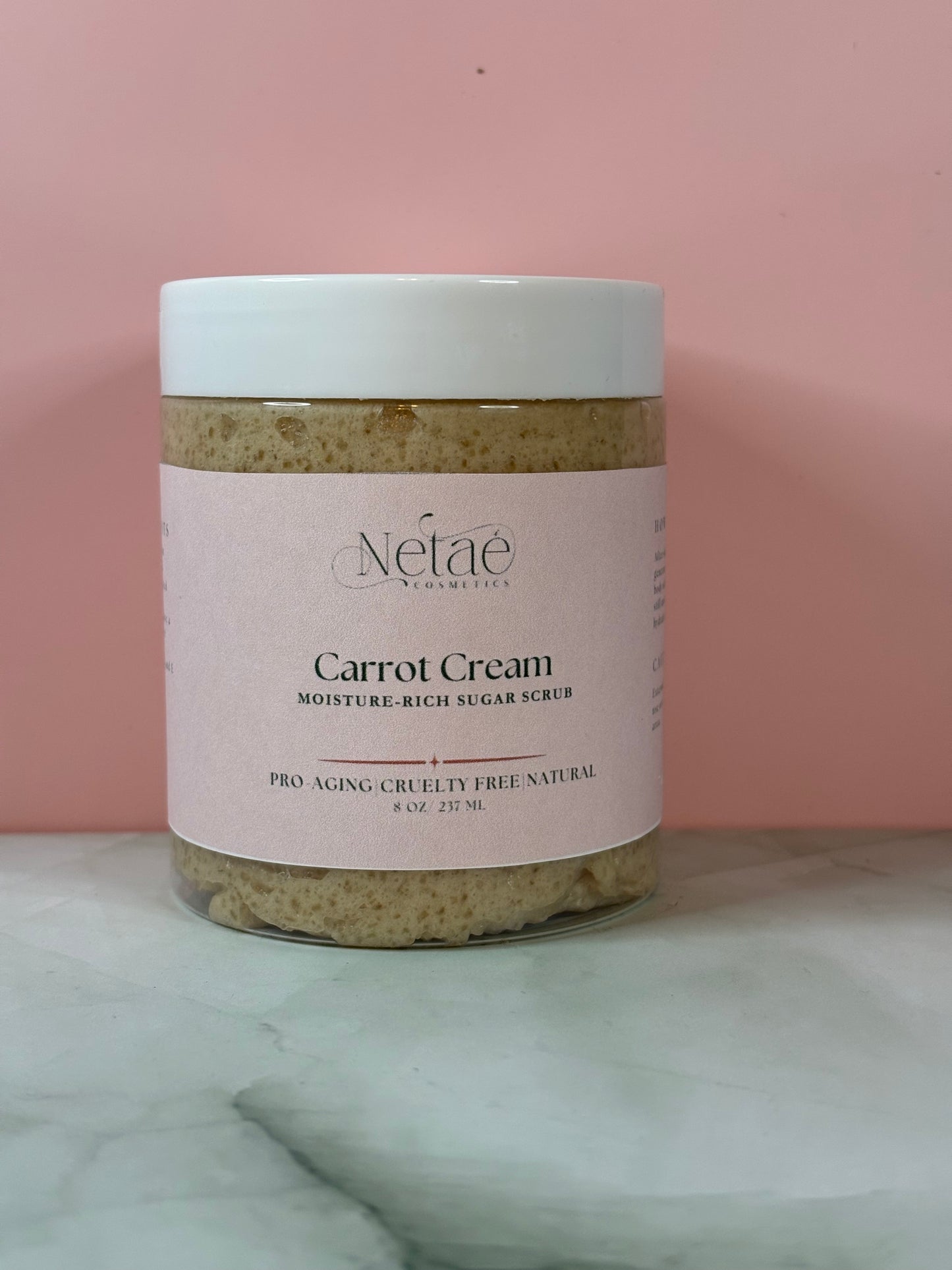 Carrot Cream Demerara Sugar Scrub